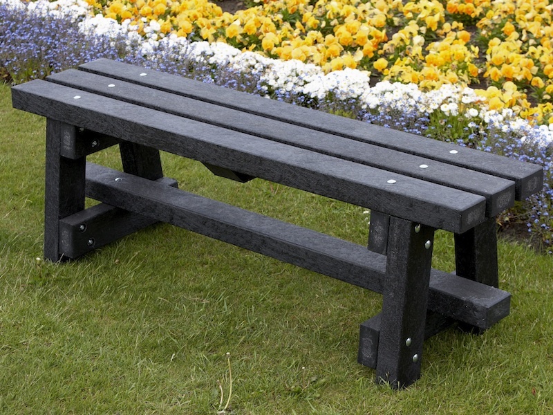 Recycled Plastic Garden Bench  Ribble